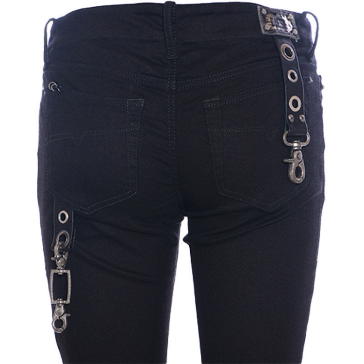 Grupee 0608S Women's Sweat Jogg Jeans Stretch Skinny Fit Denim Pants Diesel