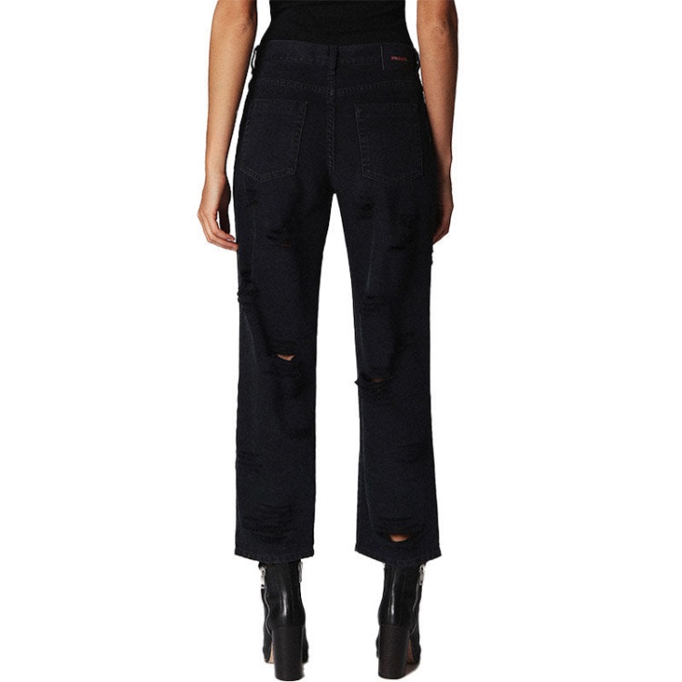 Diesel Niclah 084Nz Women's Jeans Denim Regular Straight High Waist Fit Pants