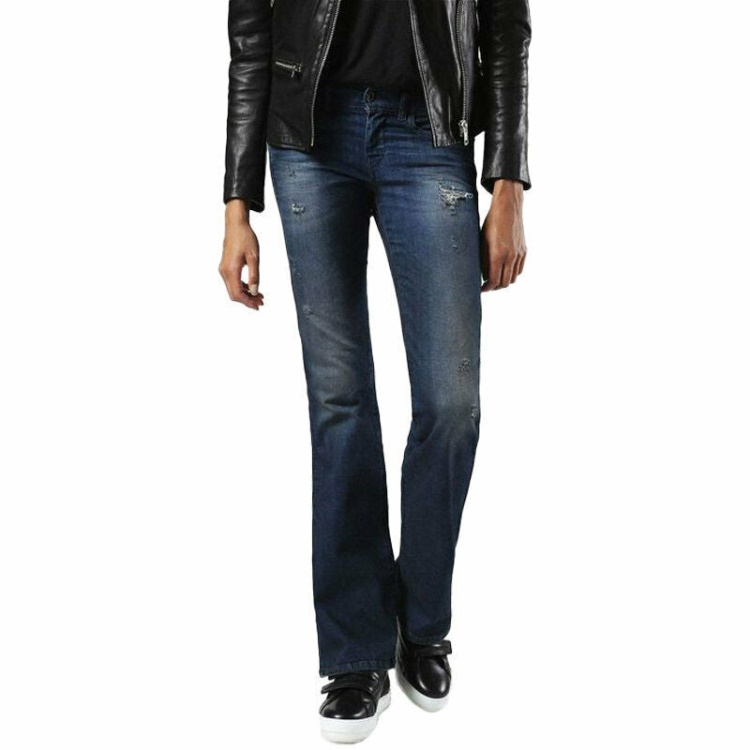 Lowleeh 0857C Women's Jeans Denim Stretch Slim Bootcut Low Waist Fit Pants Diesel