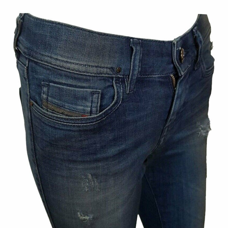Lowleeh 0857C Women's Jeans Denim Stretch Slim Bootcut Low Waist Fit Pants Diesel