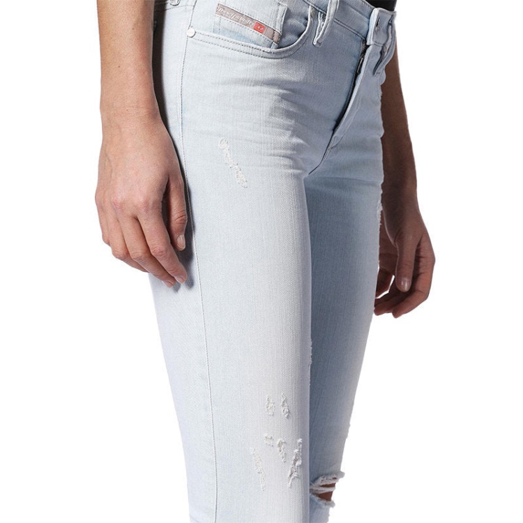 Skinzee Zip 084Qe Women's Jeans Super Slim Skinny Regular Waist Fit Pants Diesel