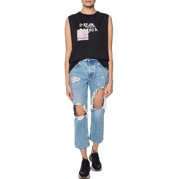 Diesel Aryel 0076N Women's Jeans Denim Regular Straight Regular Waist Fit Pants