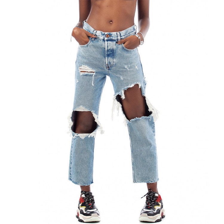 Diesel Aryel 0076N Women's Jeans Denim Regular Straight Regular Waist Fit Pants