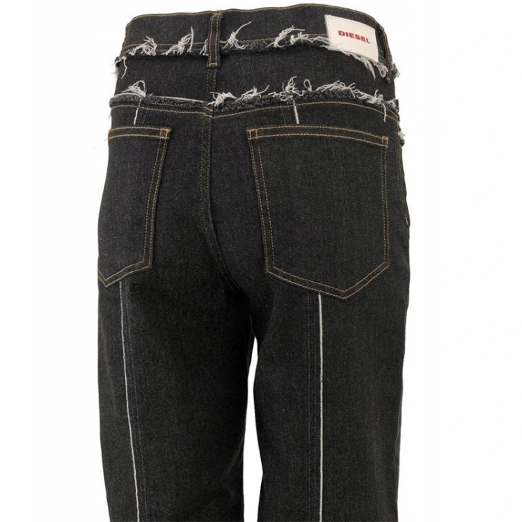 Widee F 0699G Women's Jeans Denim Regular Straight High Waist Fit Pants Diesel