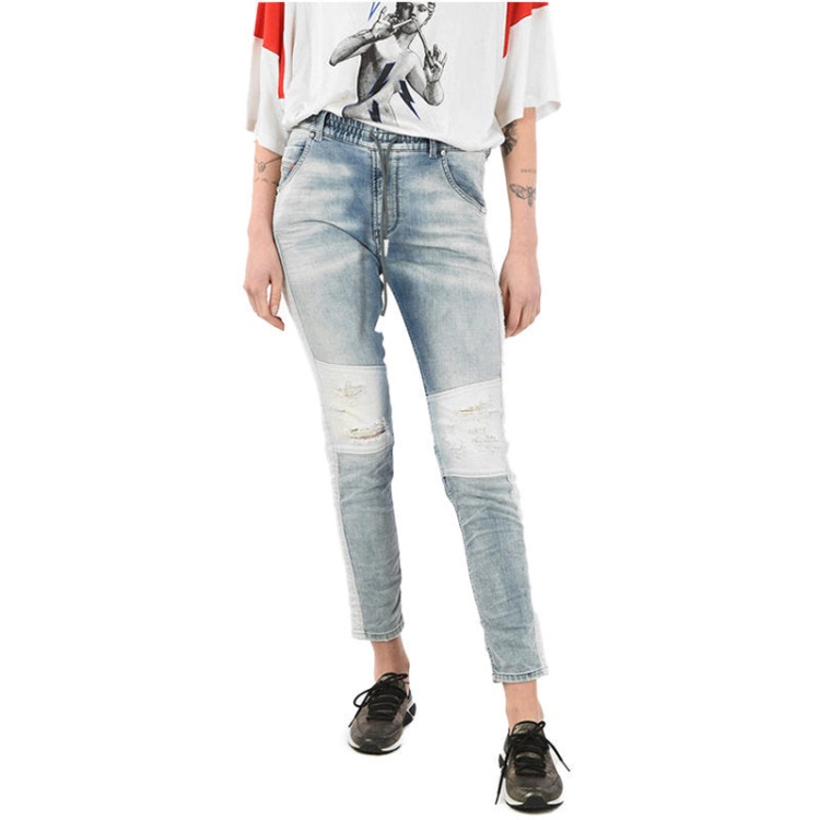 Krailey Sp Ne 0672G Women's Jogg Jeans Regular Fit Sweat Jeans Denim Pants Diesel