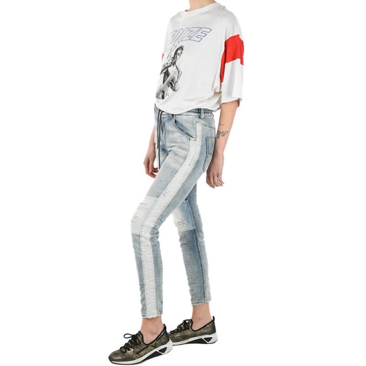 Krailey Sp Ne 0672G Women's Jogg Jeans Regular Fit Sweat Jeans Denim Pants Diesel