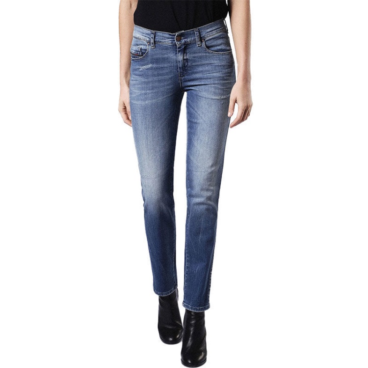 Sandy 0681U Women's Jeans Regular Slim Straight Regular Waist Fit Trouser Diesel