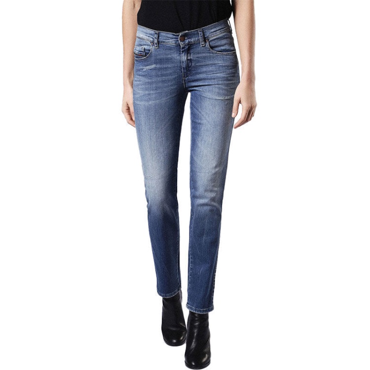 Sandy 0681U Women's Jeans Regular Slim Straight Regular Waist Fit Trouser Diesel