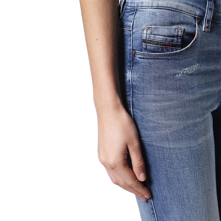 Sandy 0681U Women's Jeans Regular Slim Straight Regular Waist Fit Trouser Diesel